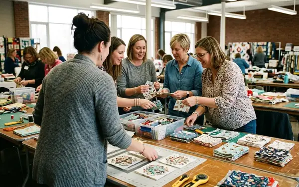 Highlights from the 2017 Fussy Cutters Club Swap